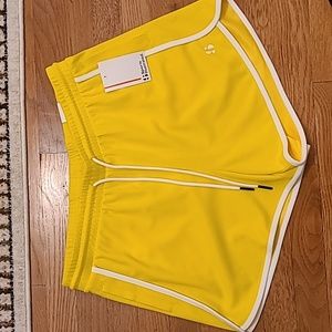 SPORTS ILLUSTRATED WOMEN'S YELLOW SHORTS ELASTIC WAISTBAND SIZE SMALL